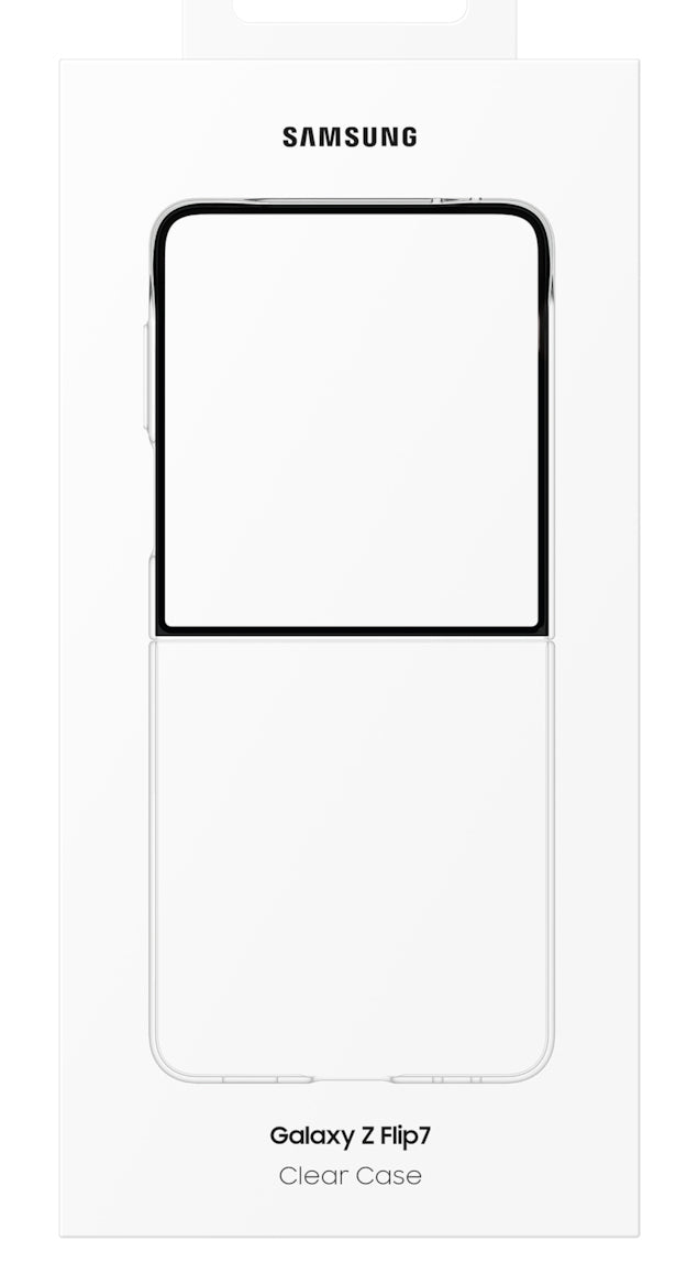 Coque de Protection EF-AF766CTEGWW pour Samsung Galaxy Z Flip7, Transparente, 6.9 pouces
