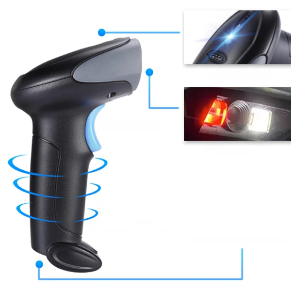 Lecteur de codes-barres fixe laser EAN USB filaire 1D Zenwire J13