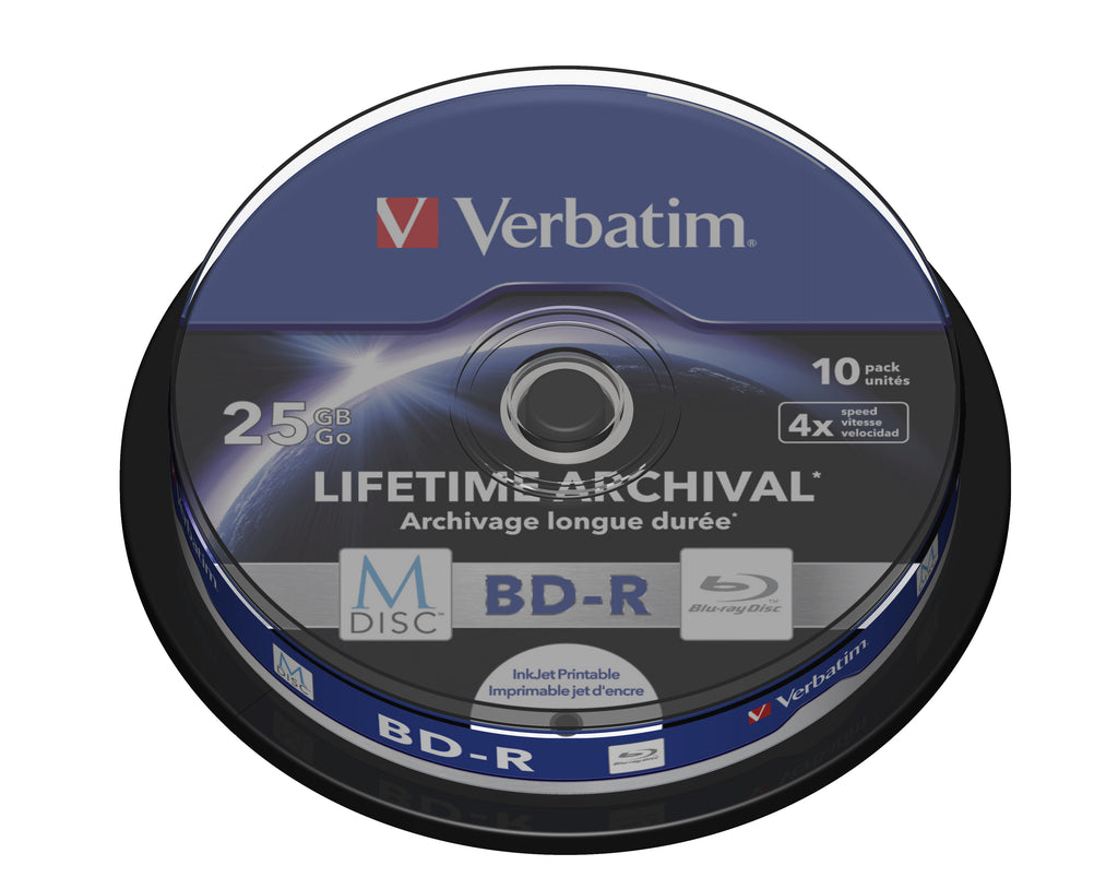 Verbatim M-Disc 4x BD-R 25 Go 10 pièce(s)