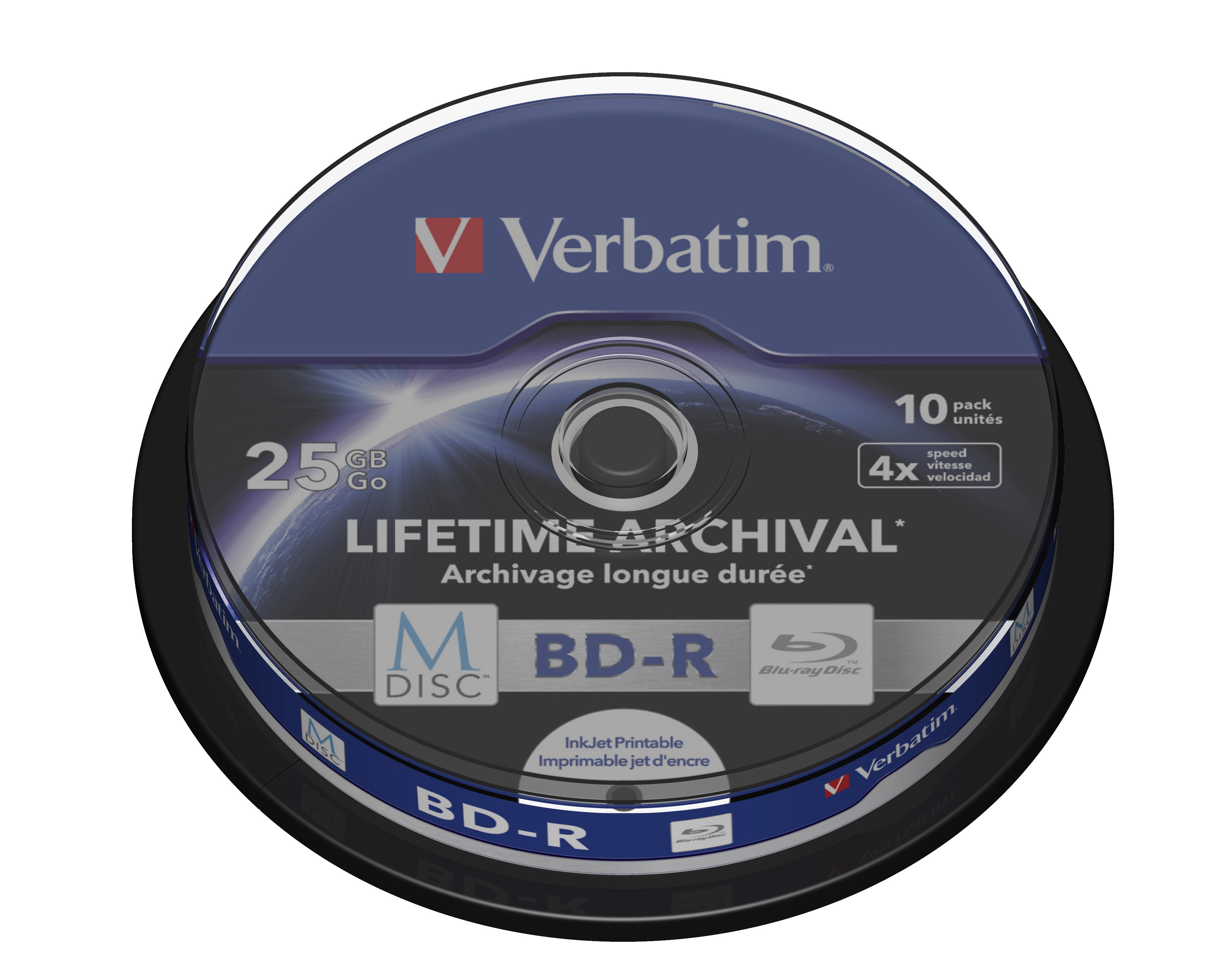 Verbatim M-Disc 4x BD-R 25 Go 10 pièce(s)