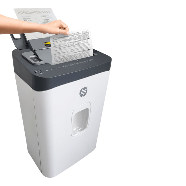 HP OneShred Auto 200CC destructeur de papier Destruction croisée 63 dB 22 cm Blanc