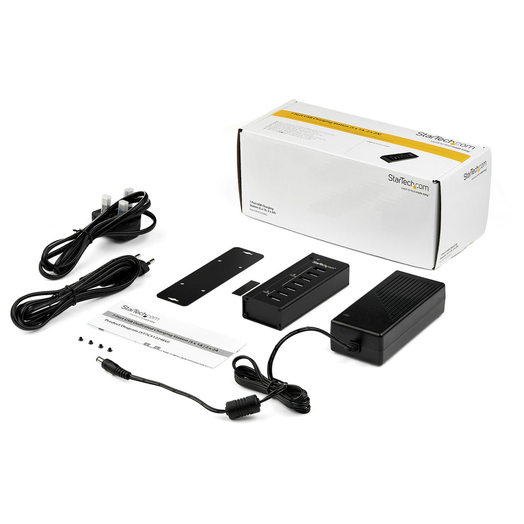 StarTech.com Station de Charge Universelle USB, 7 Ports (2x 2A et 5x 1A)