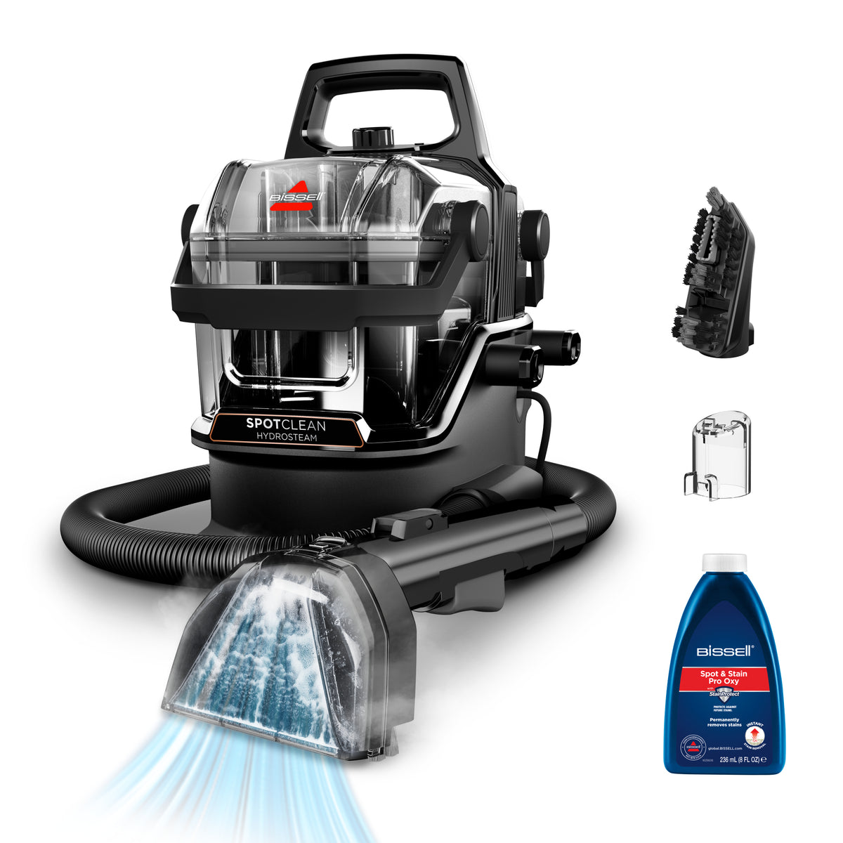 Bissell SpotClean Hydrosteam Select Nettoyeur vapeur traineau 1,9 L 1000 W Noir