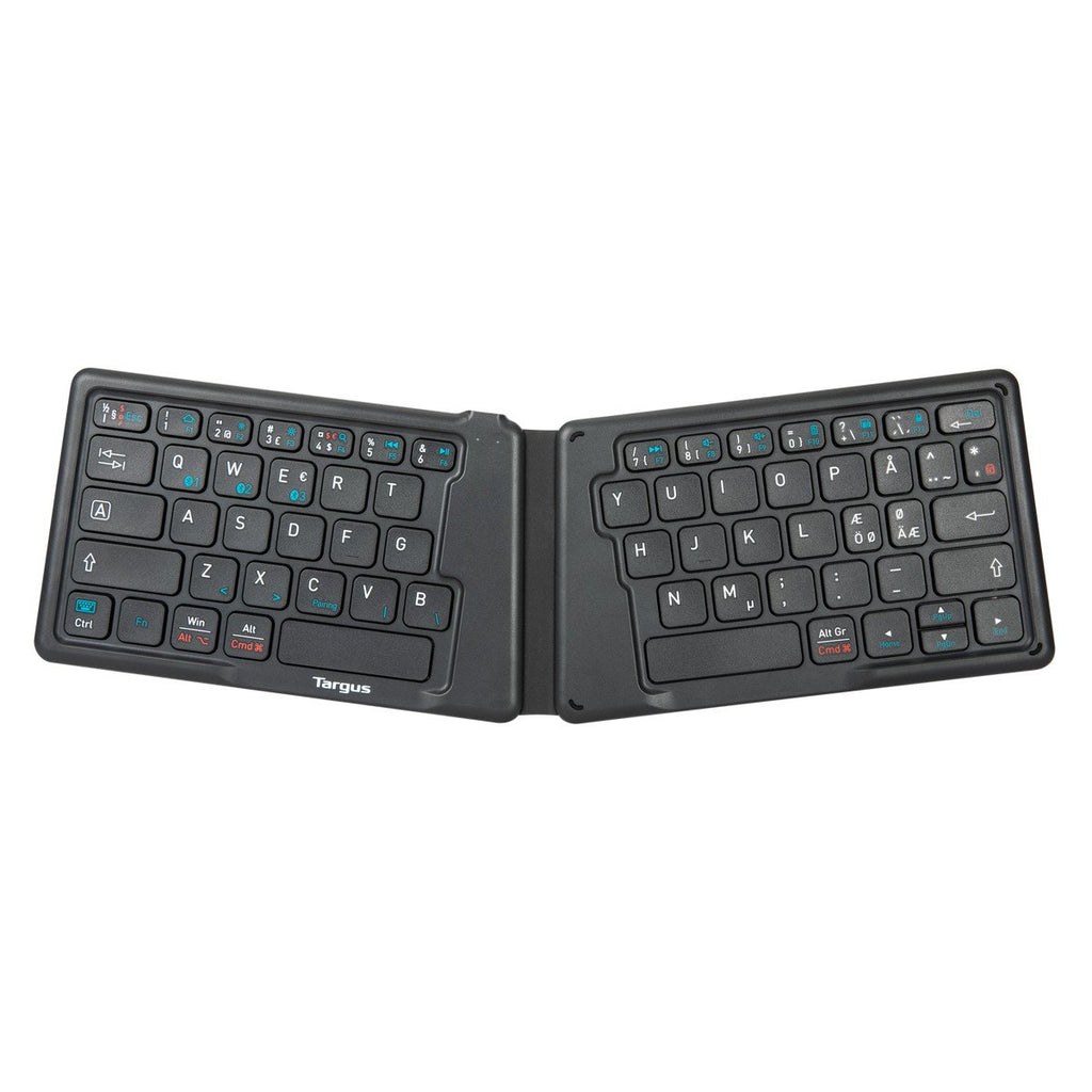 Targus AKF003NO Clavier Universel Bluetooth QWERTY Nordique, Noir