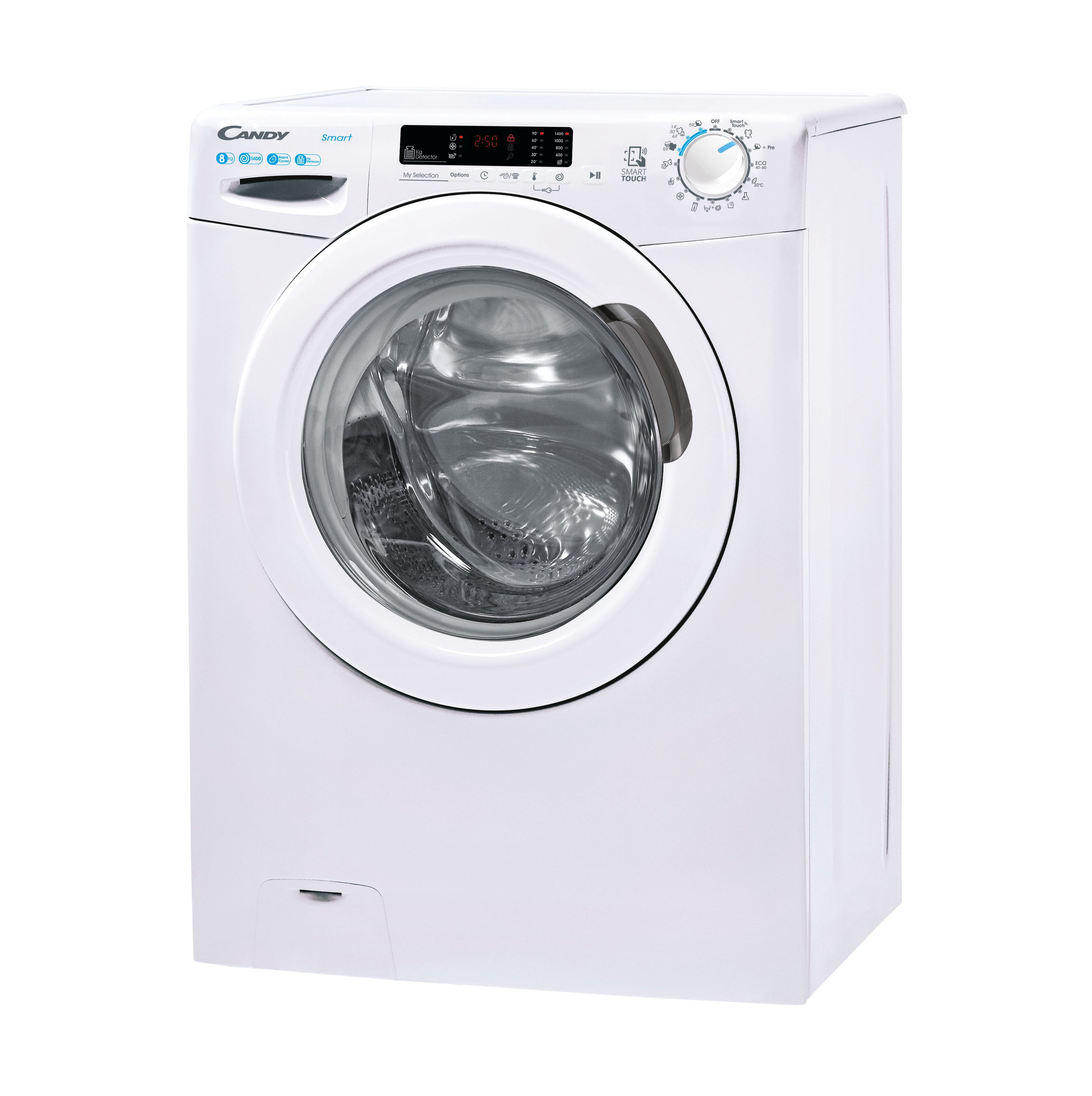 Candy Smart CS1482DW4/1-S machine à laver Charge avant 8 kg 1400 tr/min Blanc