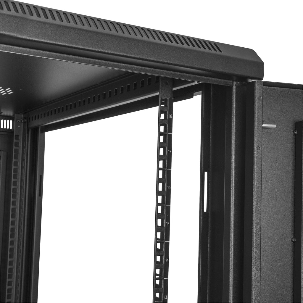 StarTech.com Armoire Rack Serveur 18U 19" Verrouillable avec Roulettes et Rails Ajustables
