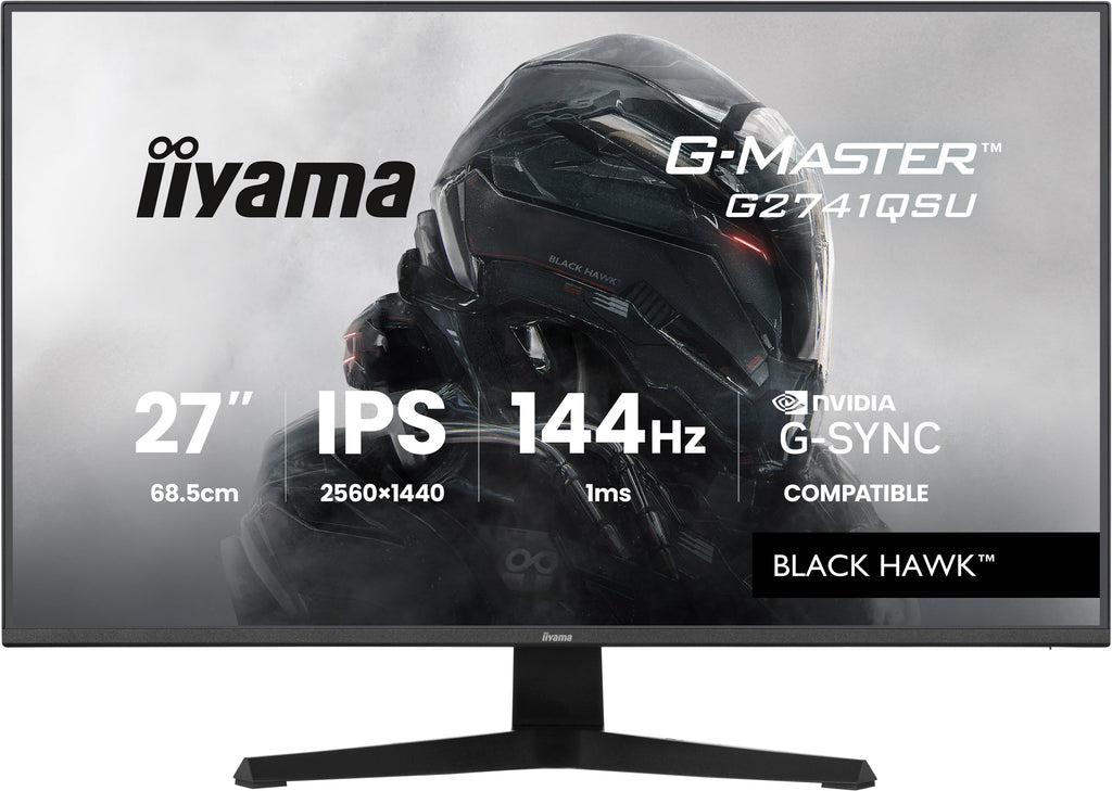 iiyama G-MASTER G2741QSU-B1 écran plat de PC 68,6 cm (27") 2560 x 1440 pixels 4K Ultra HD QLED Noir