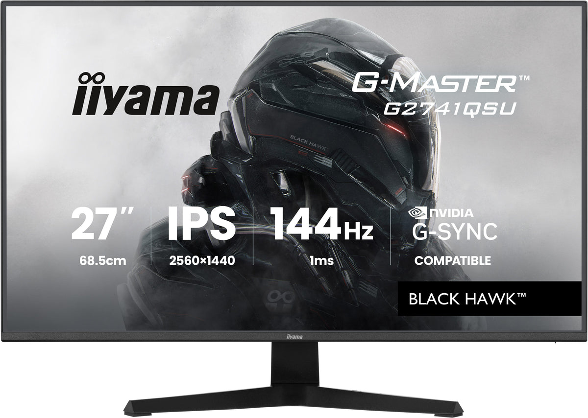 iiyama G-MASTER G2741QSU-B1 écran plat de PC 68,6 cm (27") 2560 x 1440 pixels 4K Ultra HD QLED Noir