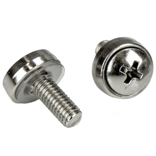 StarTech.com Kit de Fixation M5 12mm, 100 Vis et Écrous Cage à Trous Carrés avec Outil d'Installation, Argent