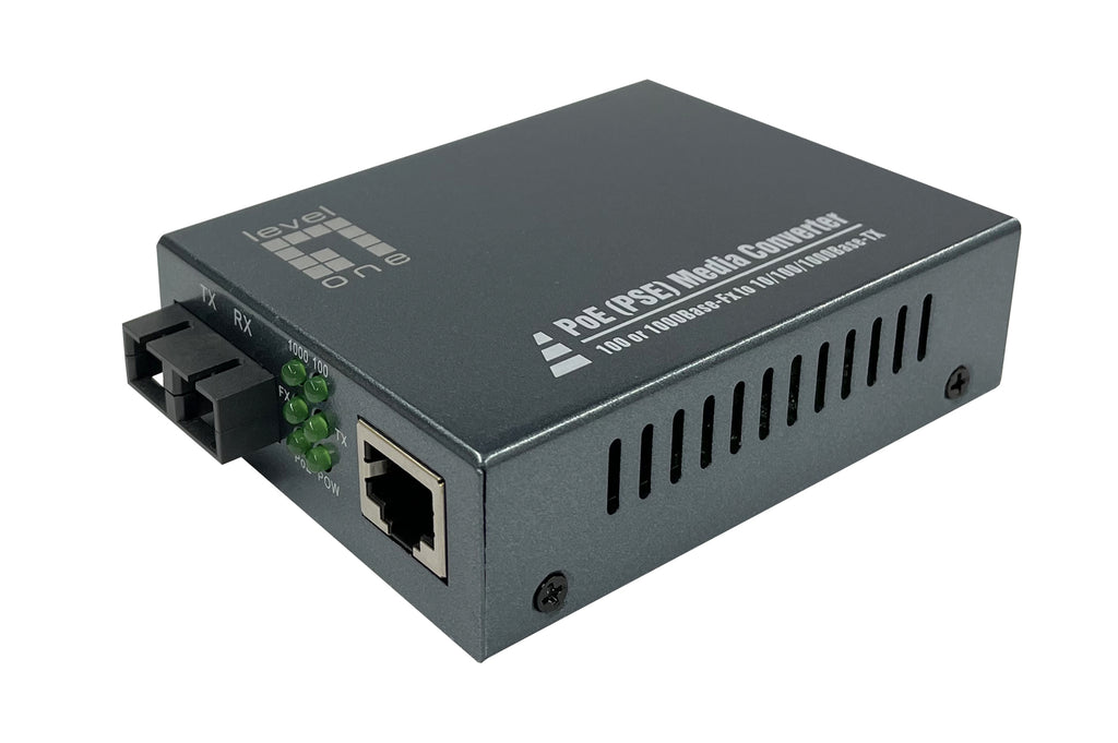 LevelOne GVT-2013 convertisseur de support réseau 1000 Mbit/s 850 nm Multimode Gris