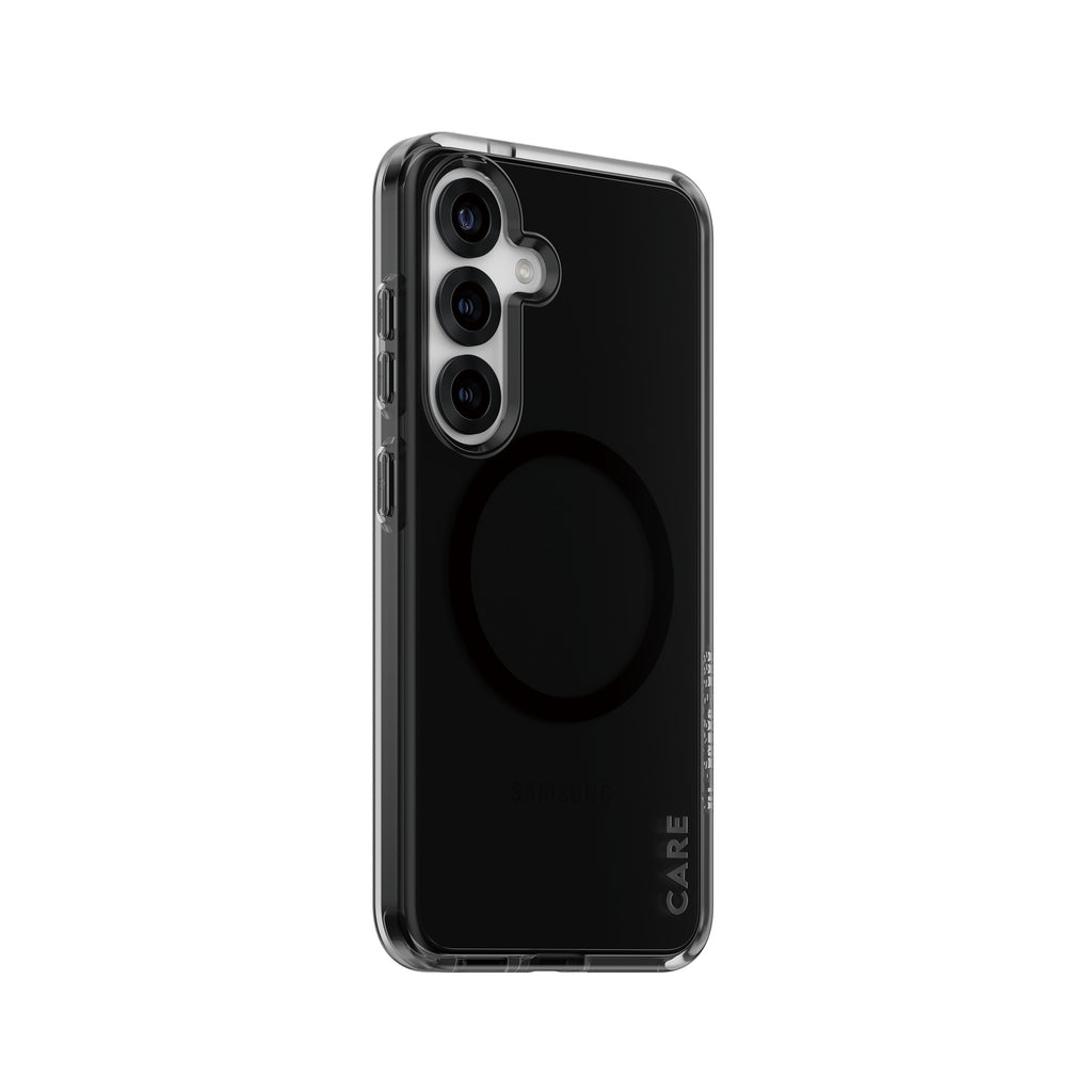 PanzerGlass PanzerGlass CARE™ by ® Urban Combat Case Smokey w. Black Qi Compatible Samsung Galaxy S25 coque de protection pour téléphones portables Housse Noir