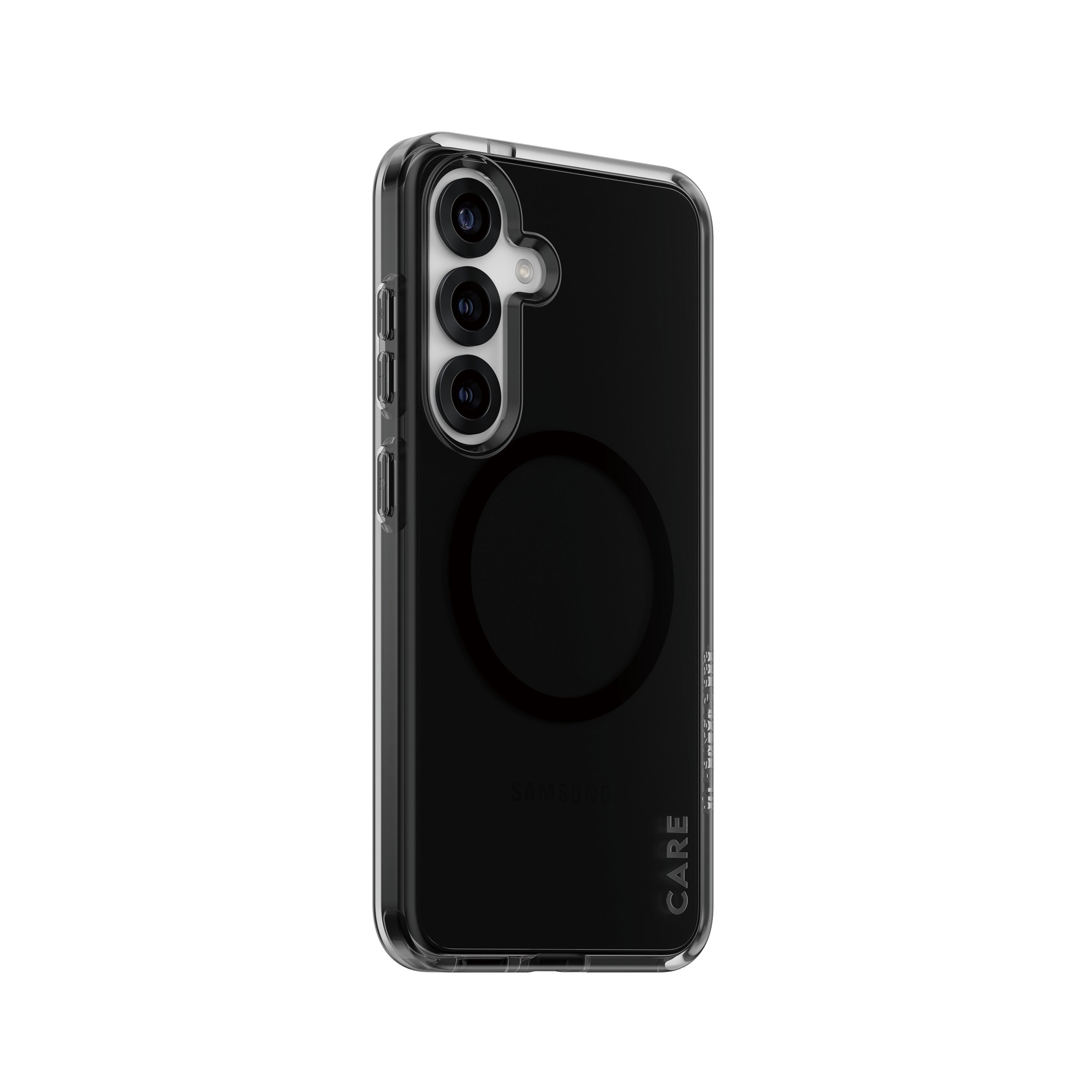 PanzerGlass PanzerGlass CARE™ by ® Urban Combat Case Smokey w. Black Qi Compatible Samsung Galaxy S25 coque de protection pour téléphones portables Housse Noir