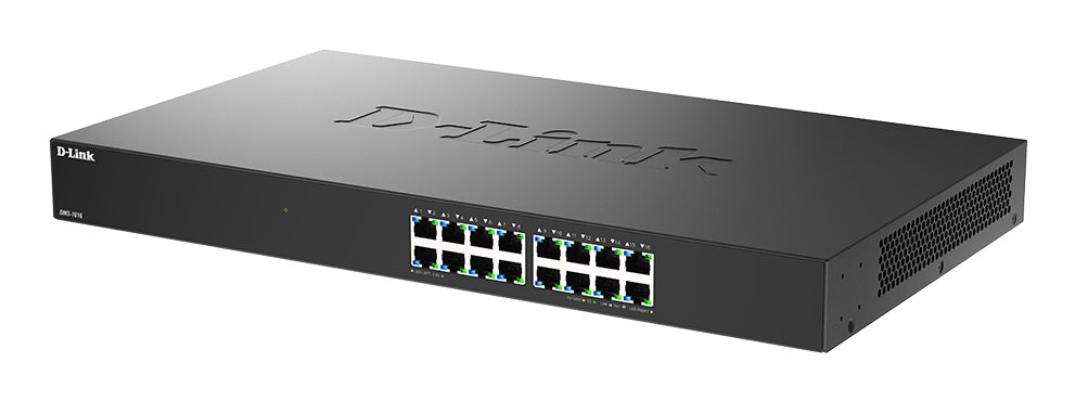 D-Link DMS-1016 Switch Ethernet 2.5G Non-géré L2+, 16 Ports RJ-45, Noir