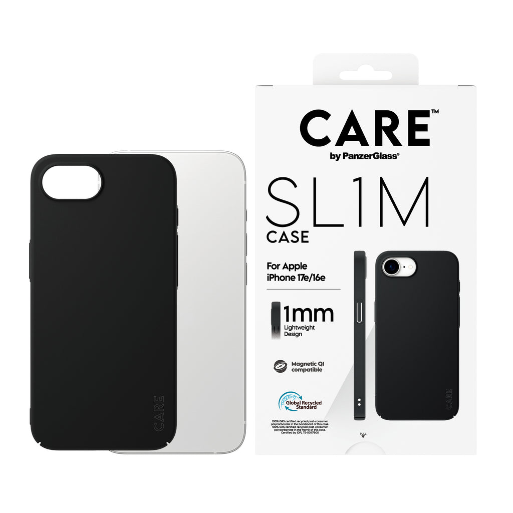 PanzerGlass CARE SL1M Coque Noire avec MagSafe pour iPhone 17e et 16e - vue 2