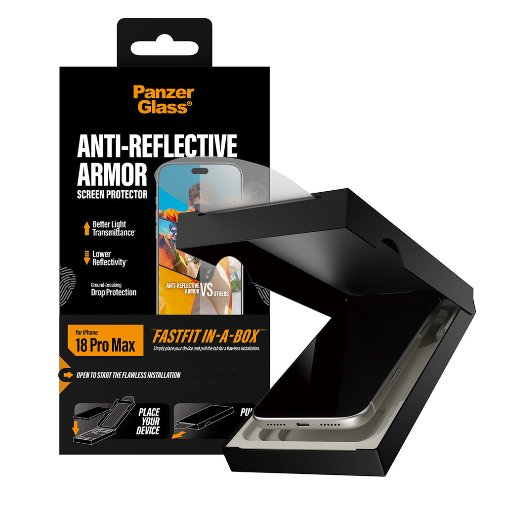PanzerGlass ® Anti-reflective Armor Screen Protector iPhone 2026 Pro Max w. FASTFIT IN-A-BOX Protection d'écran transparent 1 pièce(s) - vue 5