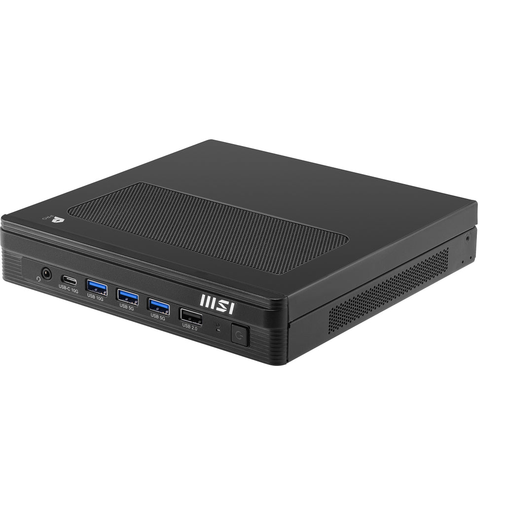 MSI PRO DP10 A14MG-003BEU PC/poste de travail Intel® Pentium® Gold G7400 1,1L mini PC Mini PC type barebone Noir