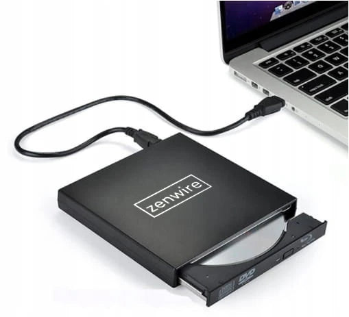 Lecteur/graveur de CD-R/DVD-RW/ROM externe portable Zenwire SY886