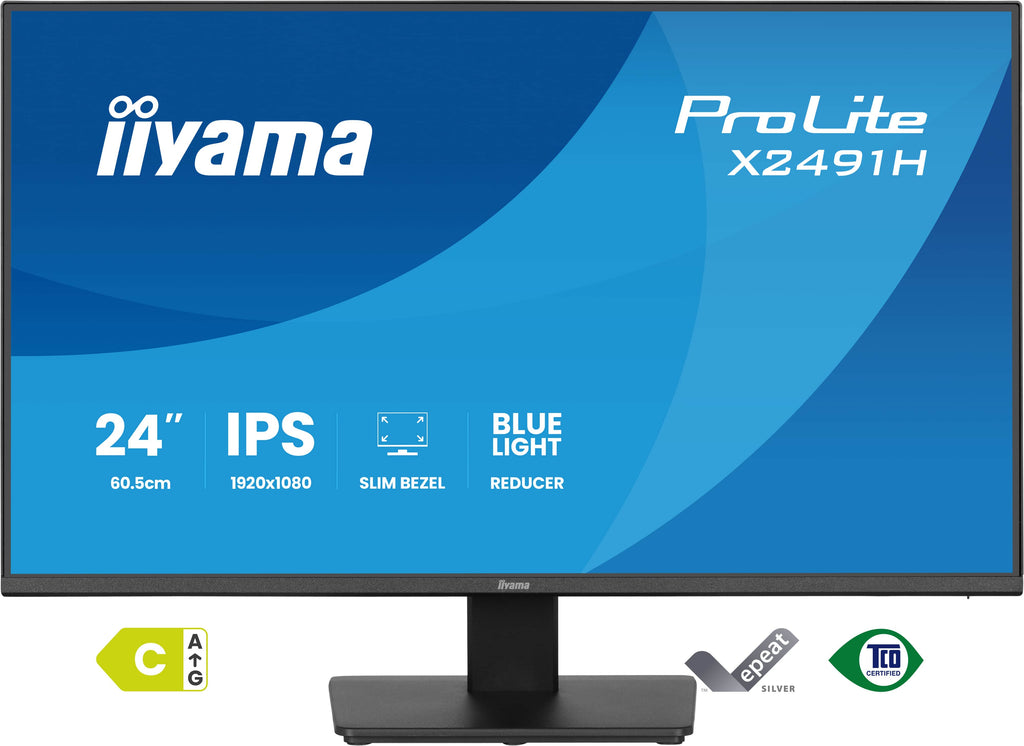 iiyama ProLite X2491H-B1 écran plat de PC 60,5 cm (23.8") 1920 x 1080 pixels Full HD LCD Noir