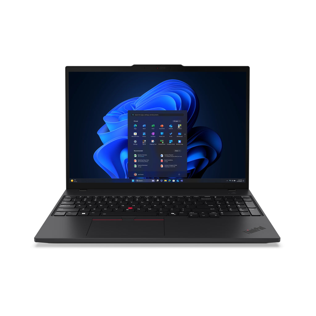 Lenovo ThinkPad T16 Gen 4 (Intel) Intel Core Ultra 5 225U Ordinateur portable 40,6 cm (16") WUXGA 32 Go DDR5-SDRAM 1 To SSD Wi-Fi 6E (802.11ax) Windows 11 Pro Allemand Noir