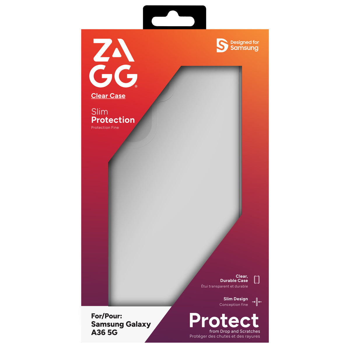 ZAGG Clear coque de protection pour téléphones portables 17 cm (6.7") Housse Transparent - vue 4