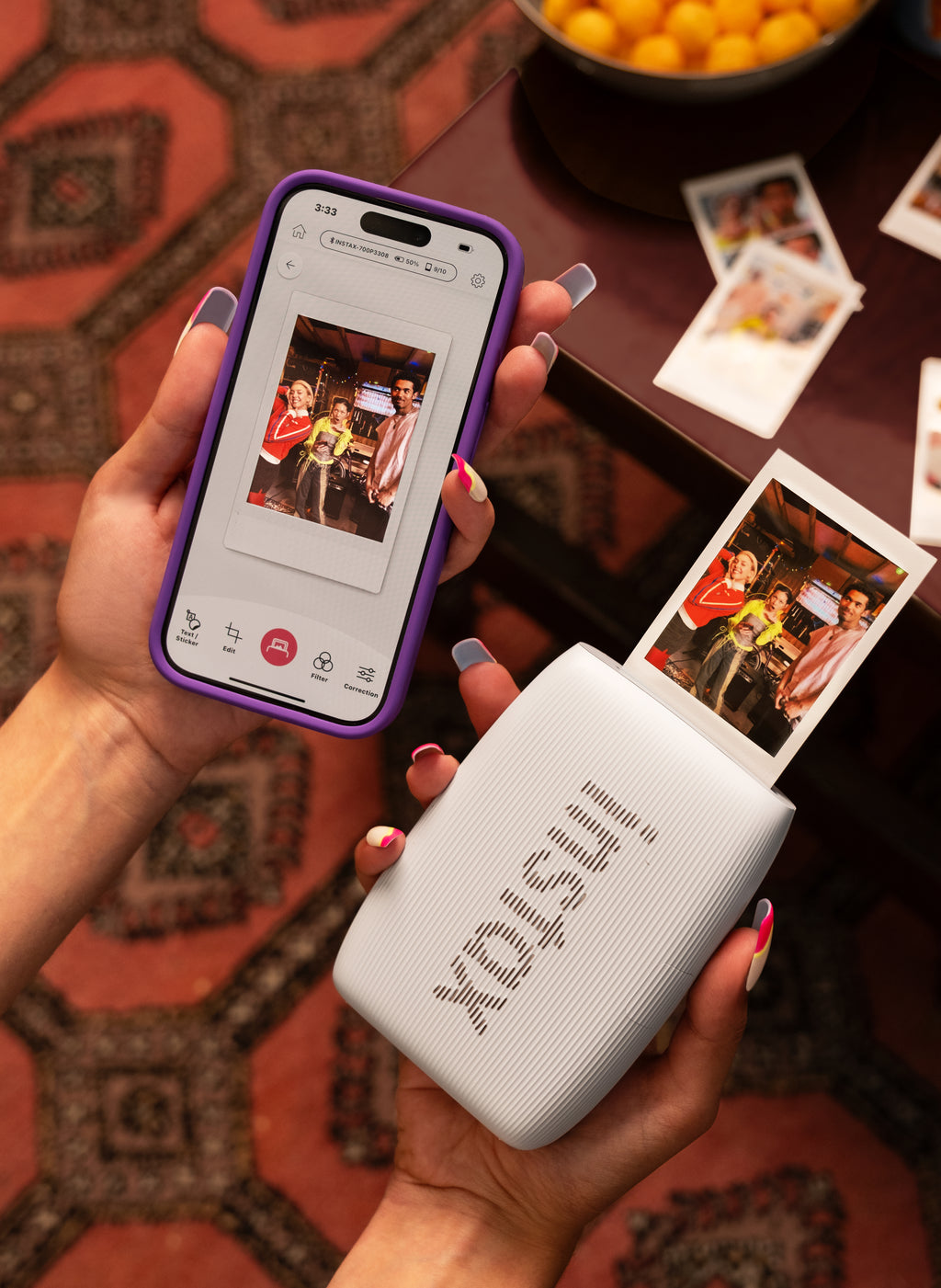 Fujifilm Instax Mini Link3 imprimante photo 800 x 600 DPI 2.4" x 1.8" (6.2x4.6 cm)