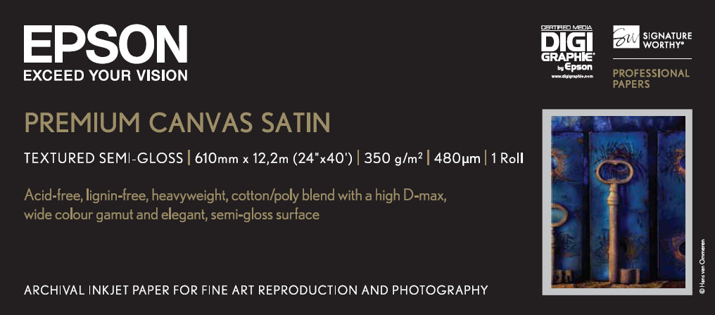 Epson Toile Premium Canvas Satin 350g 24" (0,610x12,2m)