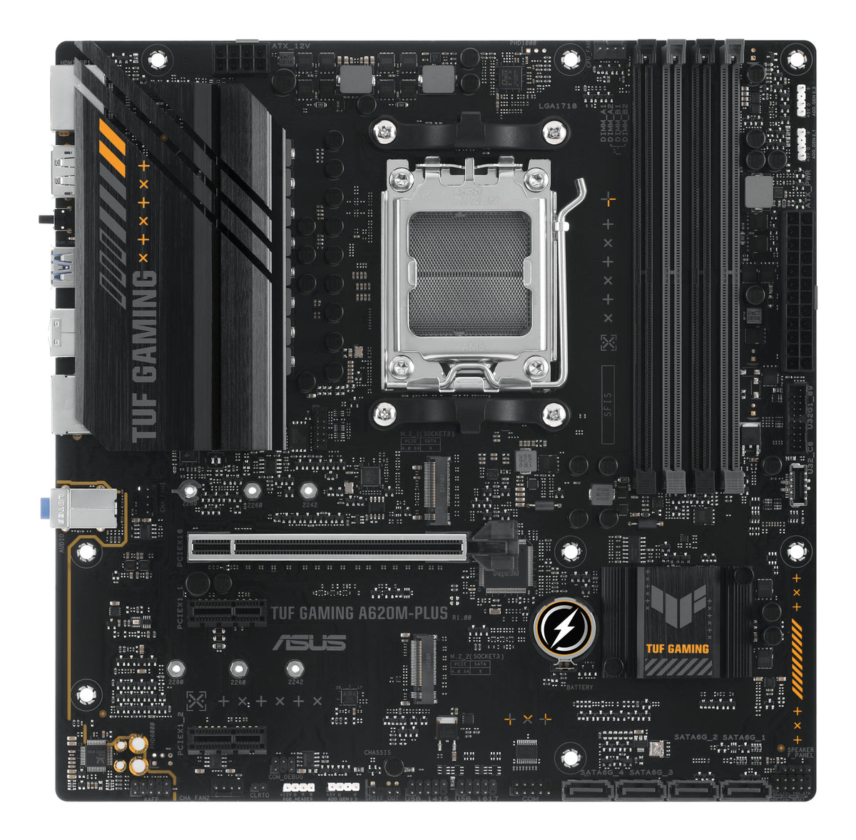 ASUS TUF GAMING A620M-PLUS AMD A620 Emplacement AM5 micro ATX - vue 3