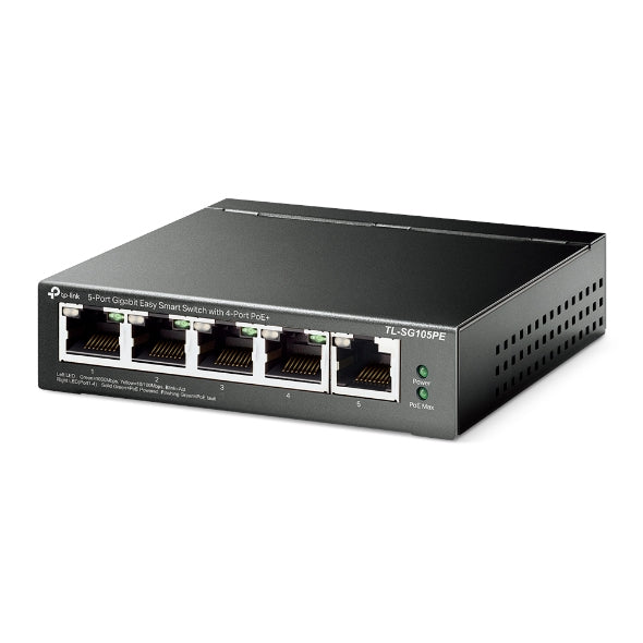 TP-Link TL-SG105PE commutateur réseau Géré L2 Gigabit Ethernet (10/100/1000) Connexion Ethernet, supportant l'alimentati