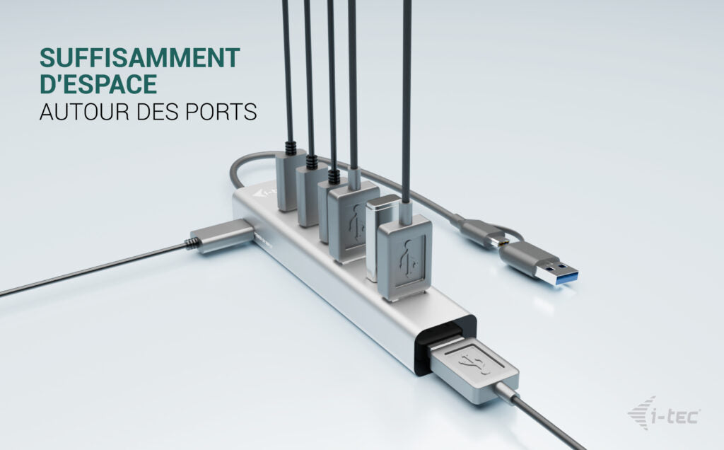 i-tec USB-C/USB-A Charging Metal HUB 7 port (3x USB-C, 4x USB-A)