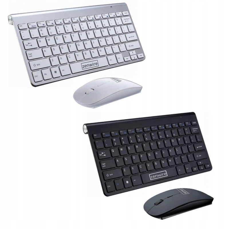 KEYBOARD ET MOUSE WIRELESS USB MINI SLIM KIT pour ordinateur portable TV PC