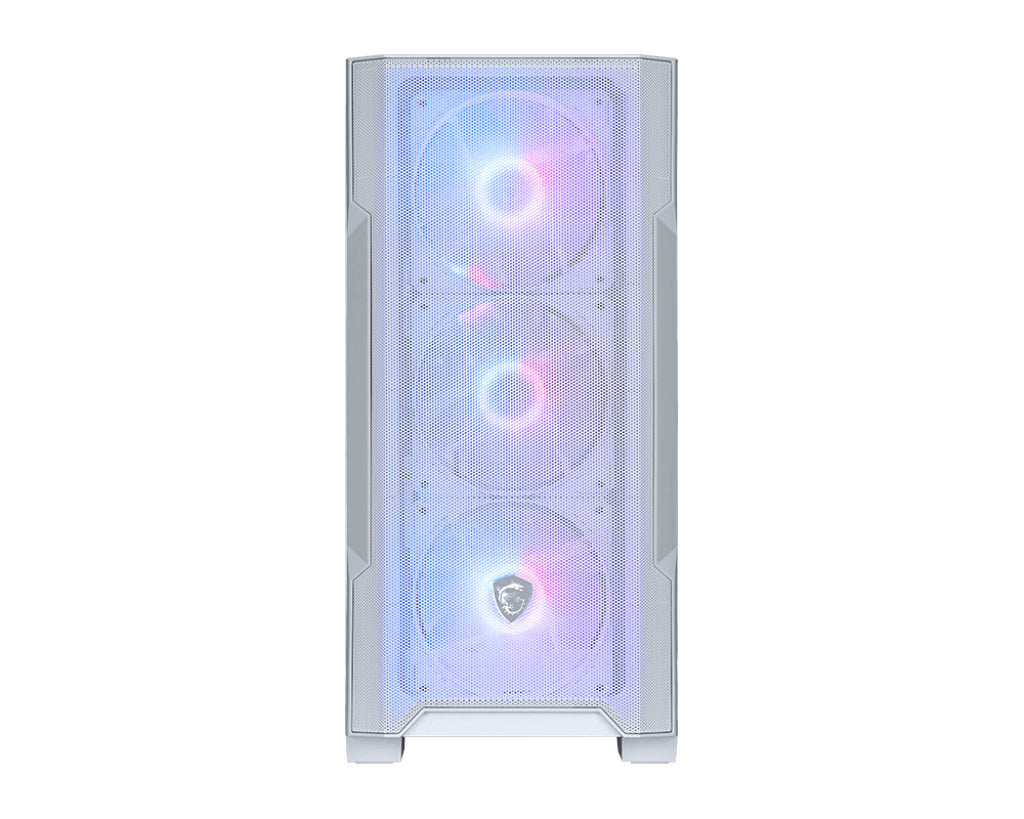 MSI MAG Forge M100R Micro Tower Transparent, Blanc