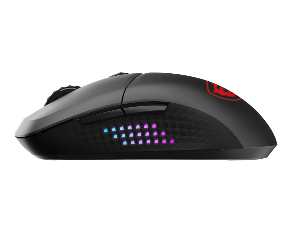 MSI VERSA 300 ELITE WIRELESS souris Gaming Droitier RF Wireless + Bluetooth + USB Type-C Optique 26000 DPI