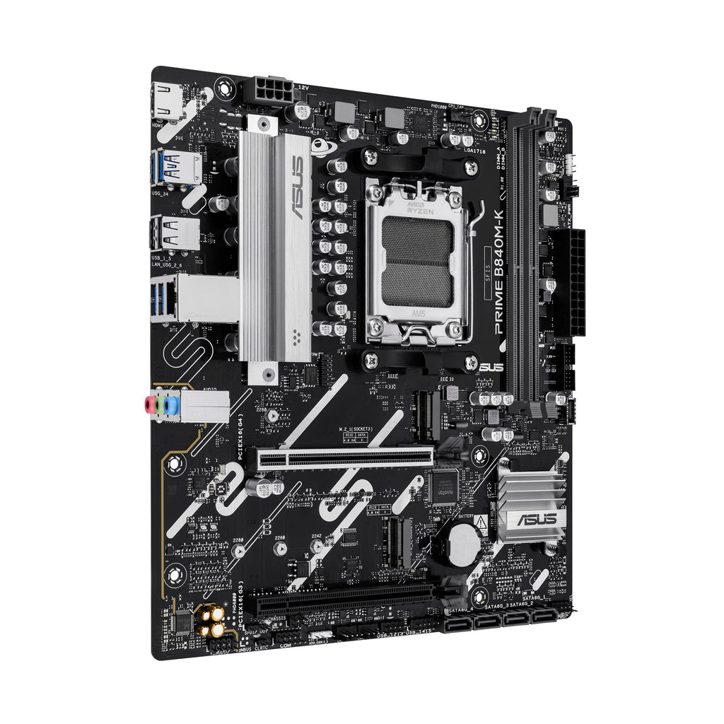 ASUS PRIME B840M-K AMD B840 Emplacement AM5 micro ATX - vue 3