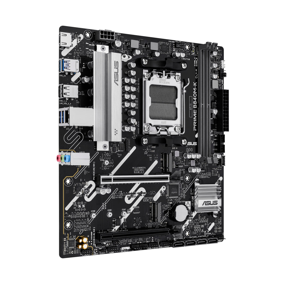 ASUS PRIME B840M-K AMD B840 Emplacement AM5 micro ATX - vue 3
