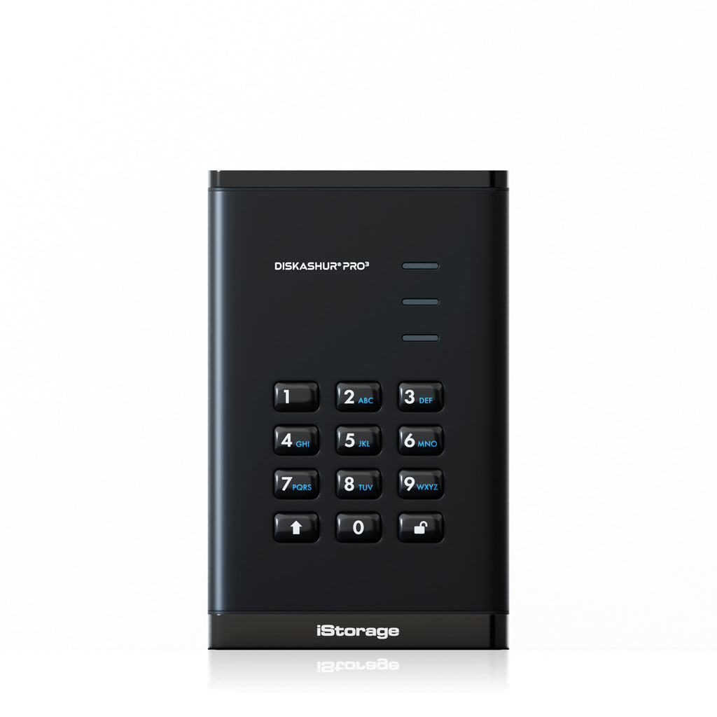 iStorage diskAshur PRO3 SSD 2 To USB Type-A / USB Type-C 3.2 Gen 1 (3.1 Gen 1) Noir