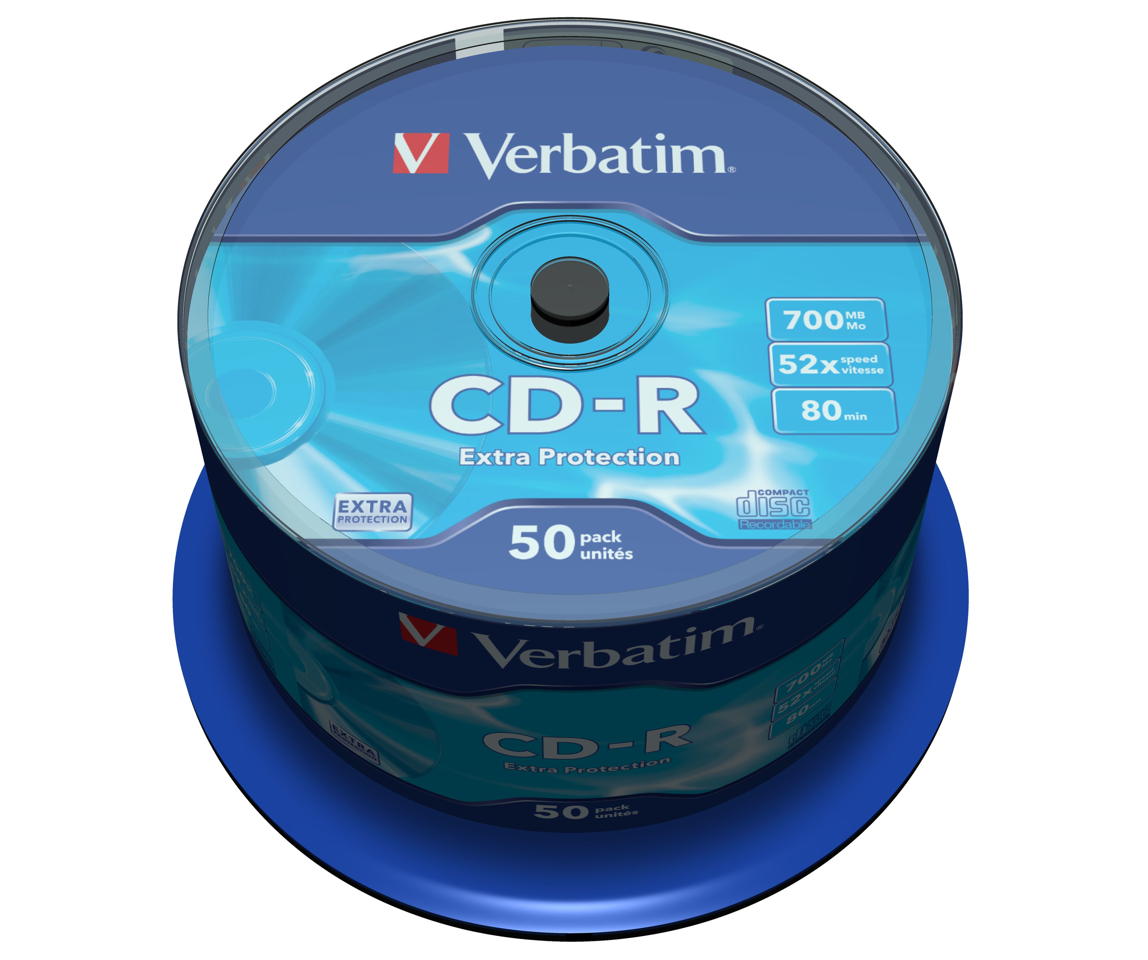Verbatim CD-R Extra Protection 700 Mo 52x 50 pièce(s)