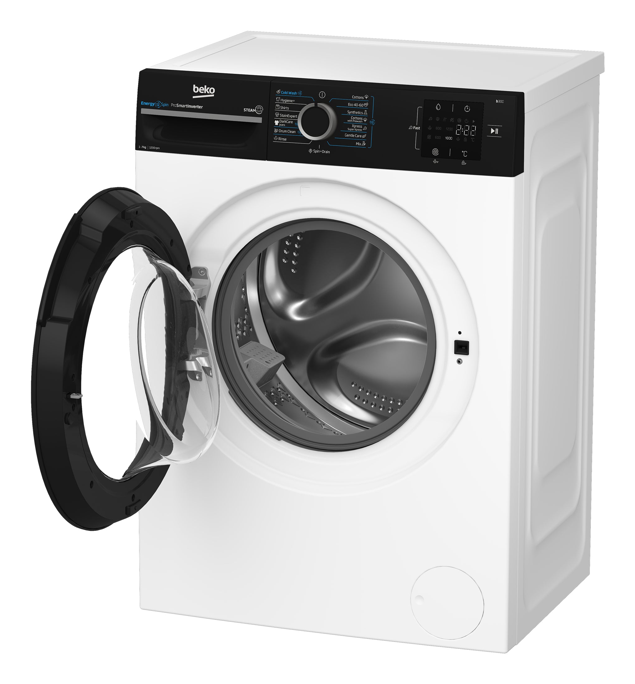 Beko b300 BM3WFSU37213WPBB machine à laver Charge avant 7 kg 1151 tr/min Blanc