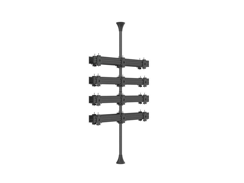 Support de Montage pour Moniteurs Multibrackets 6300, Acier, Noir