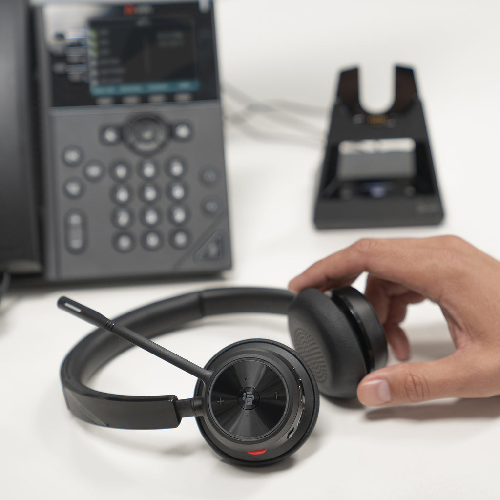 HP Poly Voyager 4320-M Micro-casque Sans Fil Bluetooth avec Câble USB-A vers USB-C et Dongle BT700