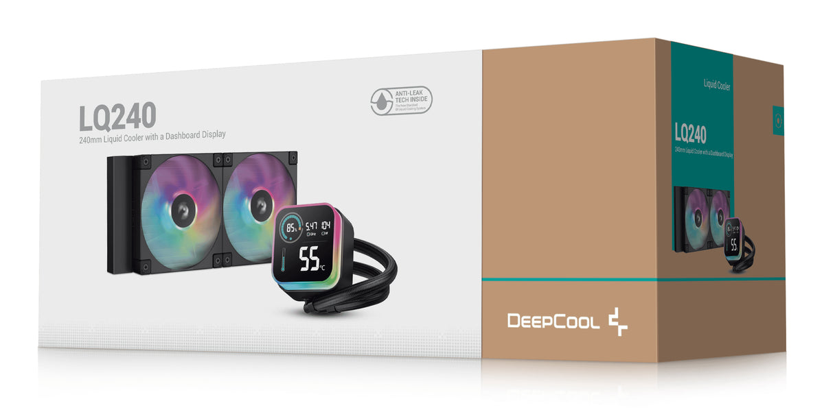 Deepcool LQ240 Vandkøler 1-pack Sort 120 mm