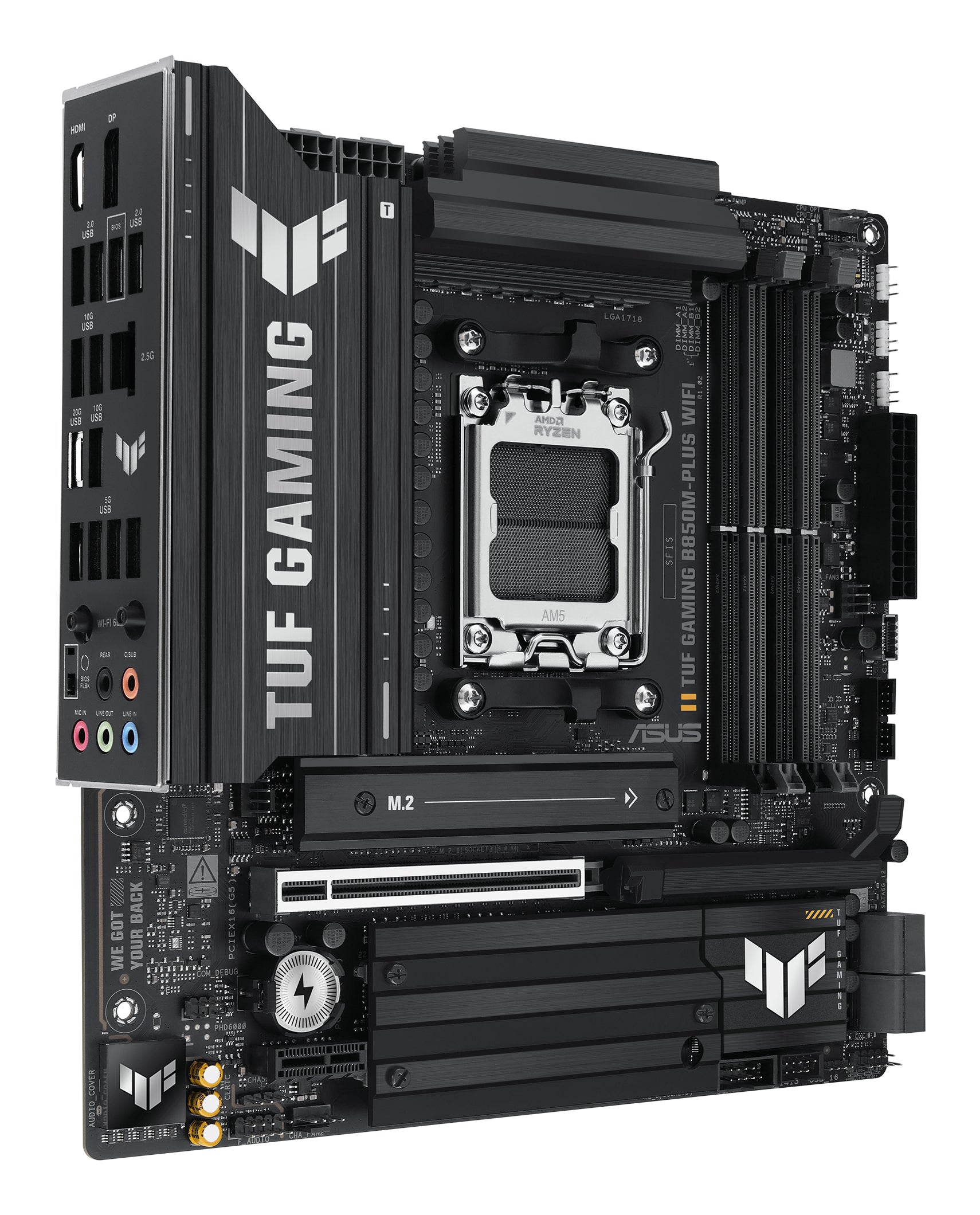 ASUS TUF GAMING B850M-PLUS WIFI AMD B850 Emplacement AM5 micro ATX