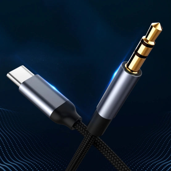 CÂBLE Adaptateur USB-C vers mini-jack 3,5 mm AUX DAC 1,5 m Zenwire ZC-19