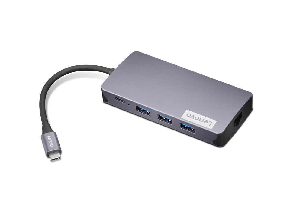 Lenovo GX91M73946 station d'accueil Avec fil USB 3.2 Gen 1 (3.1 Gen 1) Type-C Gris