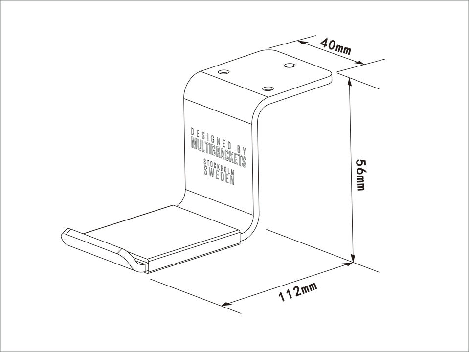 Multibrackets 1886 accessoire pour casque /oreillettes Support de casque