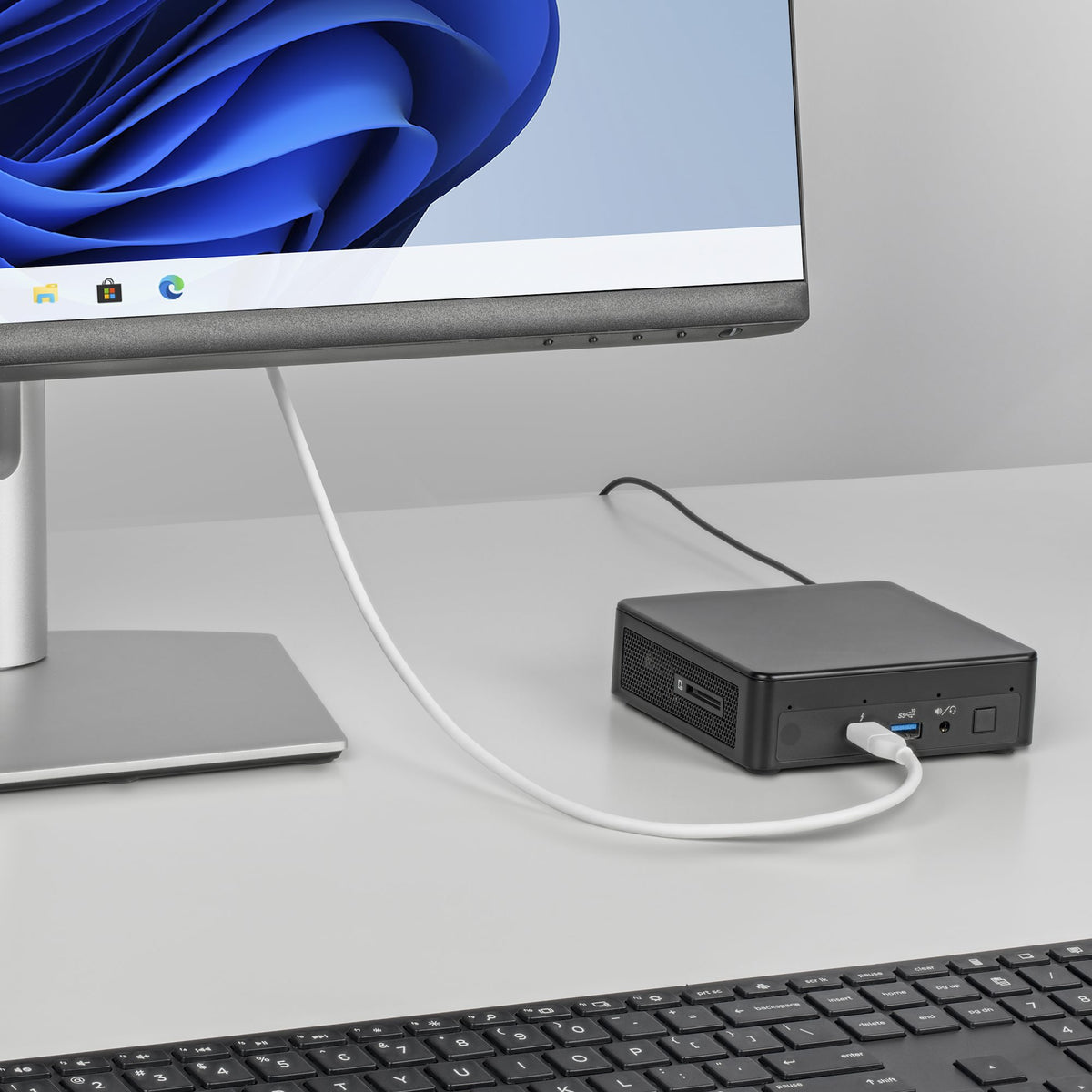 StarTech.com Câble USB-C vers DisplayPort 1.2 Bidirectionnel 4K 60Hz 2m Blanc