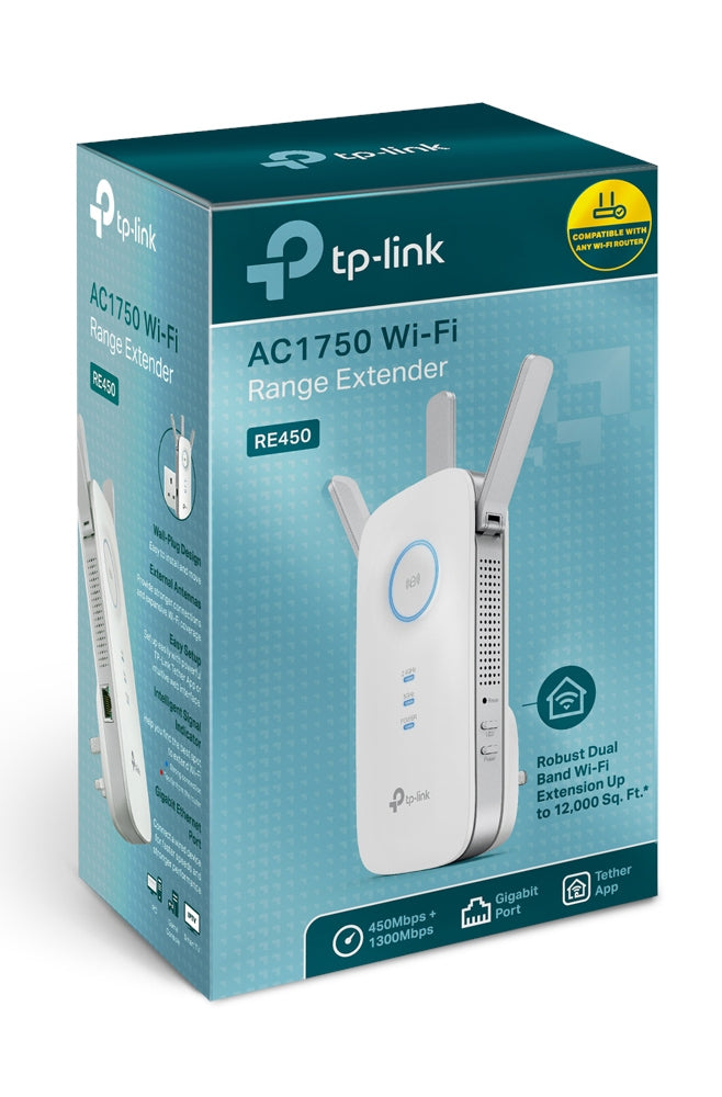 TP-Link RE450 Répéteur réseau Blanc 10, 100, 1000 Mbit/s