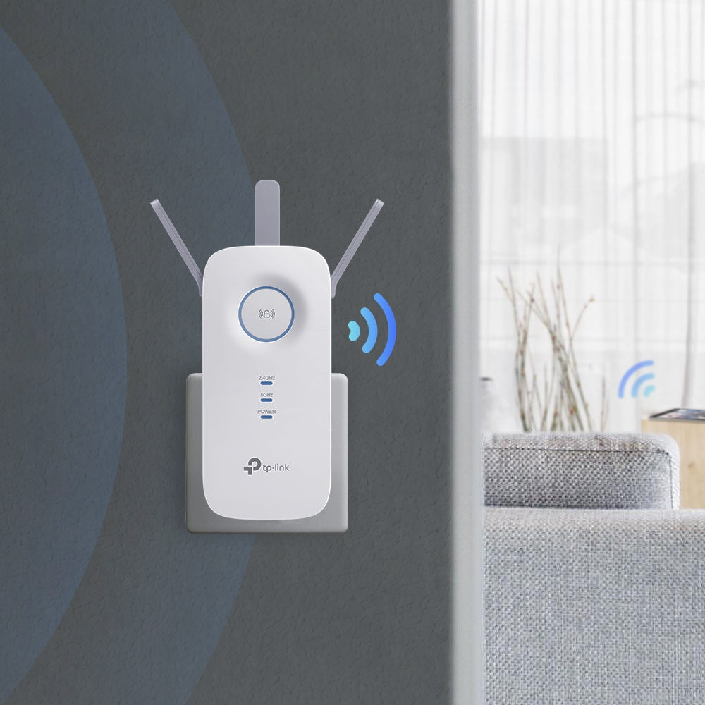 TP-Link RE450 Émetteur et récepteur réseau Blanc 10, 100, 1000 Mbit/s