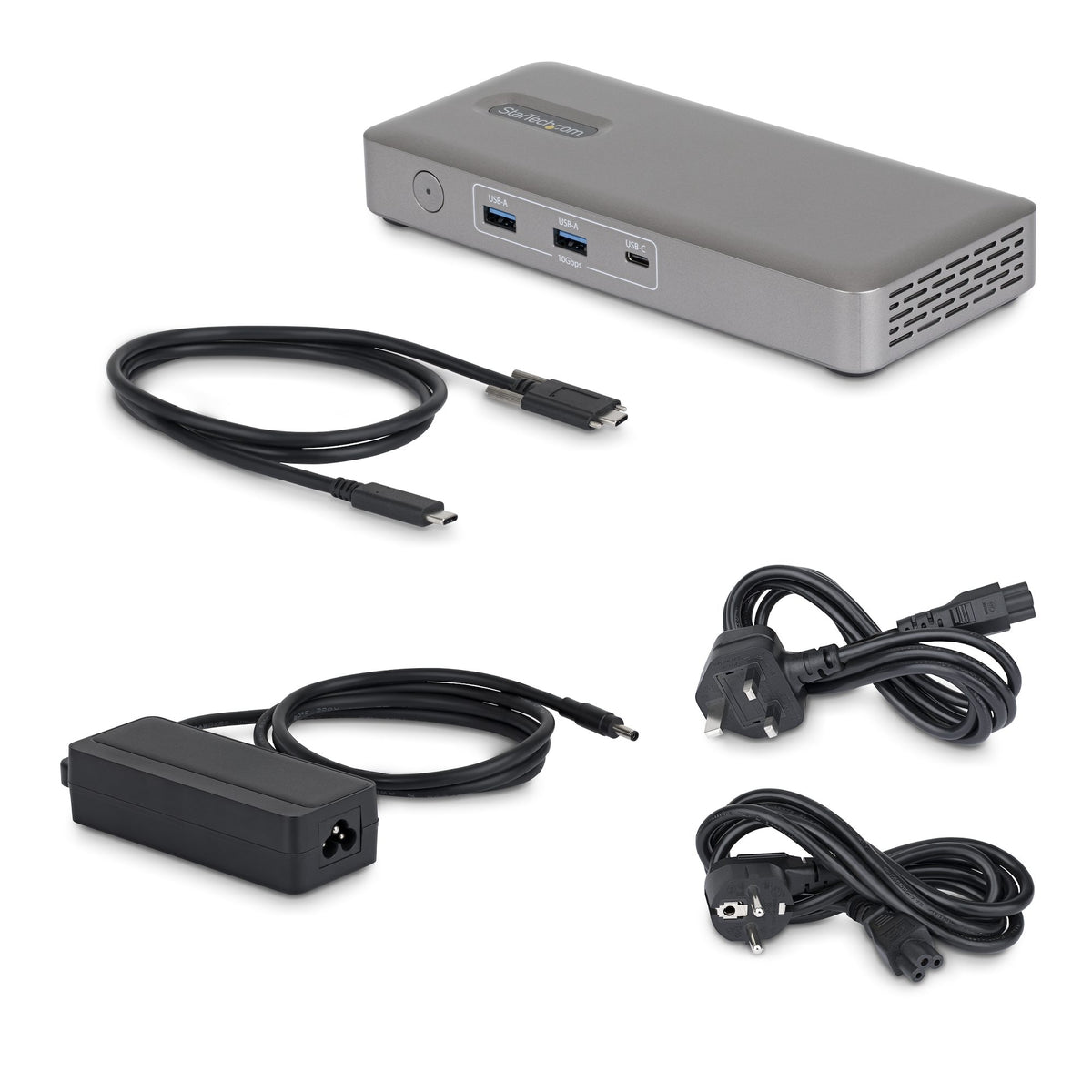 StarTech.com Station d'Accueil USB4 Double Sortie 4K, Chargeur 100W et 2,5GbE pour macOS et Windows