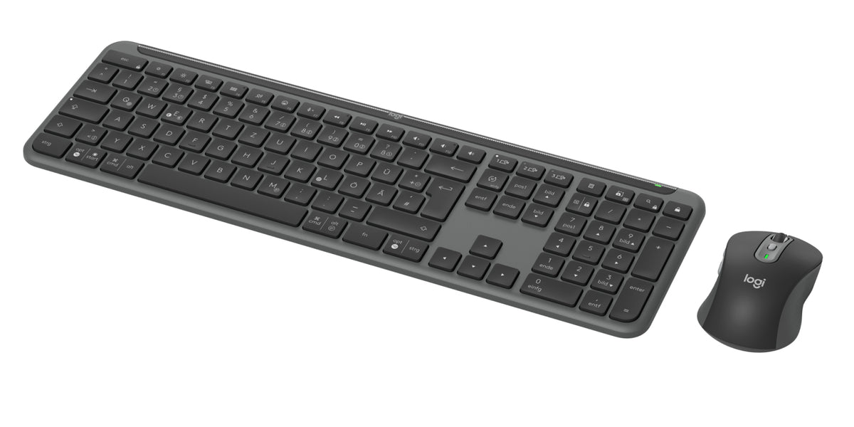Logitech Signature Slim Combo MK950 for Business, Ensemble Clavier et Souris Sans Fil, Disposition Allemande