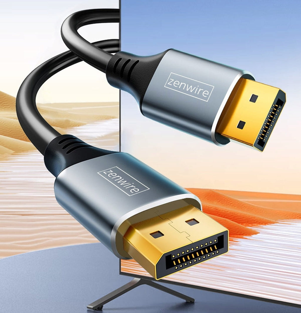 Câble DisplayPort 1.4 2K 4K 144 Hz 8K 60 Hz, de DisplayPort vers téléviseur, PC ou écran, 3 m, Zenwire ZC-14